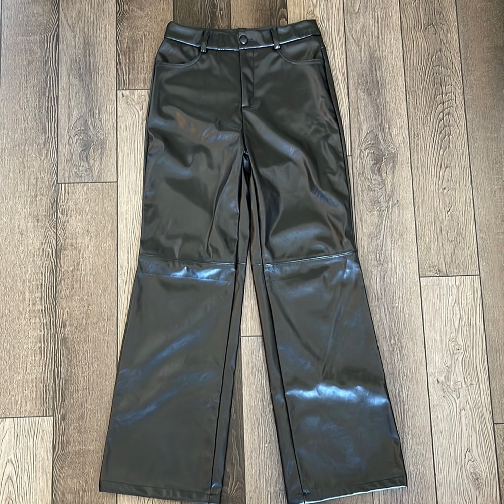 Black leather pants